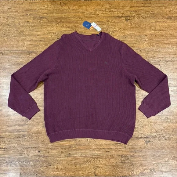 Tommy Bahama Red Ocean Avenue V-Neck Casual Pullover Sweater Sweatshirt Men 2XL - Picture 2 of 9